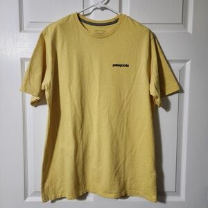 Patagonia Responsibili-tee Men's Mustard Yellow Short Sleeve Tee, M